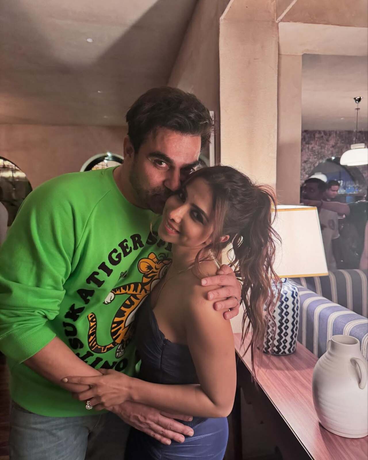 Arbaaz Khan and Sshura Khan first met on the sets of Patna Shukla. To note, Raveena Tandon played cupid between them.